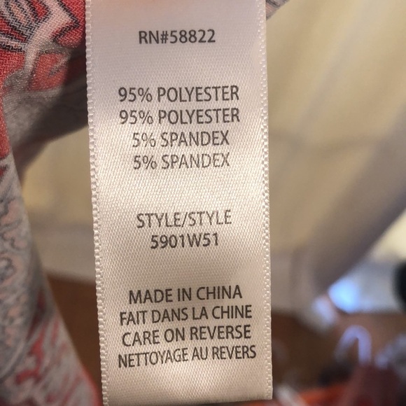 Max Studio Sleevless Paisley Print Dress, size Large - Picture 7 of 7